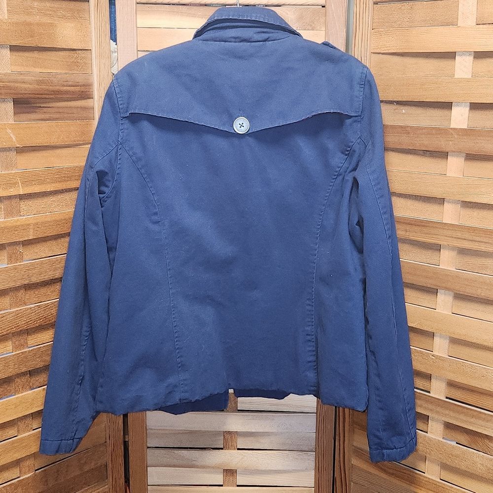 Ruff Hewn Insulated Navy Blue Pea Coat Women's Size XL Cotton Polyester - Picture 2 of 9